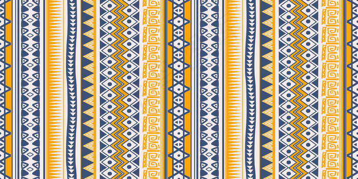 部落民族图案无缝条纹符号