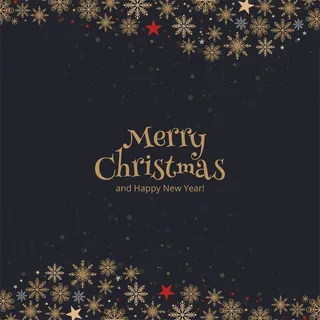 抽象圣诞卡彩色雪花装饰背景