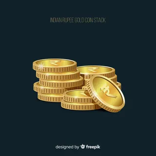 印度卢比金币堆
