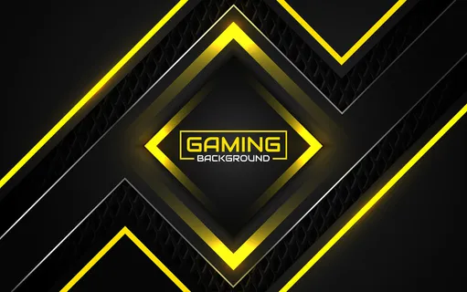 抽象的未来黑色和黄色游戏背景 抽象的未来黑色和黄色游戏背景