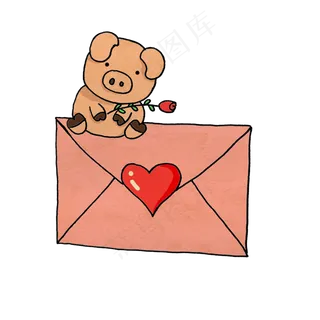 七夕情人节手绘信封