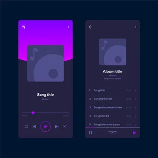 简约音乐播放器应用界面