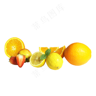 鲜艳夏日水果组合