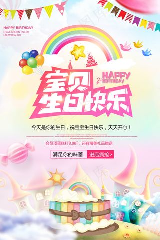 生日快乐海报