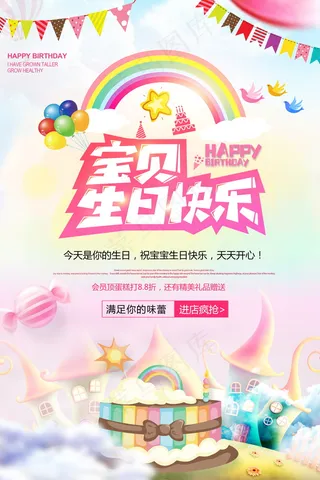 生日快乐海报