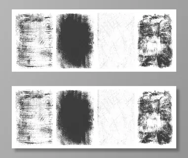 抽象复古粗犷框架集