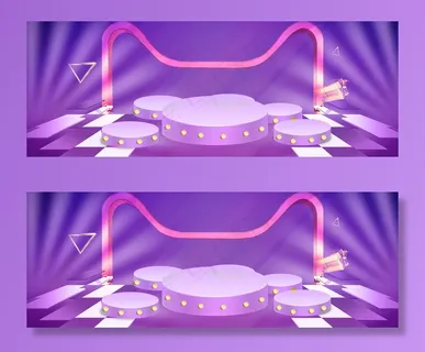 双十二红金大气炫酷舞台banner