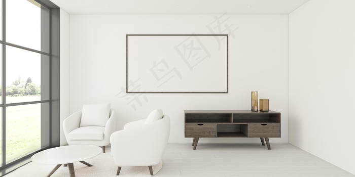 简约的内饰，优雅的框架和扶手椅