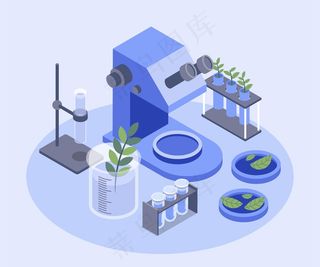 等距生物技术概念实验室