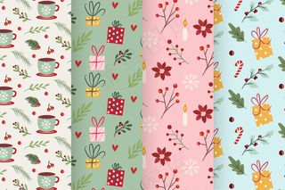 扁平圣诞图案系列