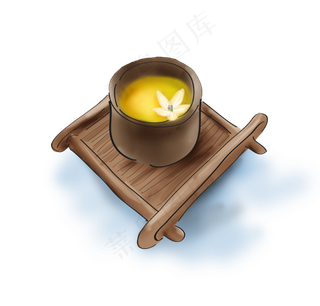 白露手绘古风功夫茶