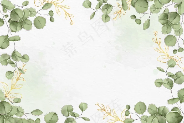 树叶背景设计eps,ai矢量模版下载