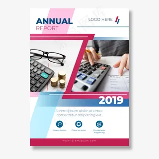 带照片的摘要年报模板