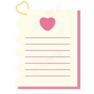 七夕节卡通手绘可爱爱心文本框