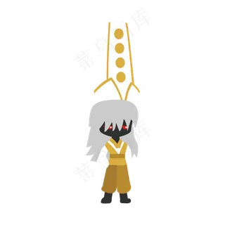 卖萌搞怪白无常妖魔鬼怪元素