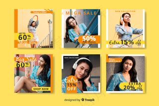 大型销售时尚销售模板集