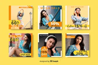 大型销售时尚销售模板集