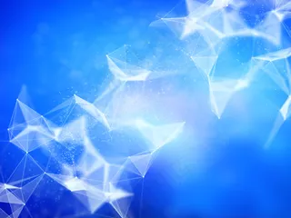 三维网络连接背景，丛式设计，通讯