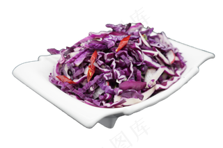 餐饮美食凉拌紫甘蓝沙拉