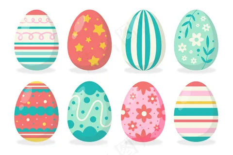 手绘复活节彩蛋套装