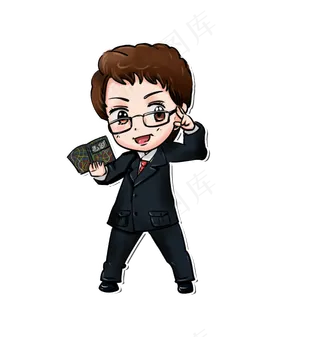 手绘风格教师节教师卡通