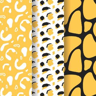 现代动物印花图案