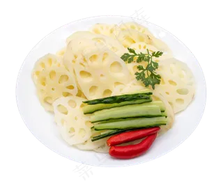 莲藕凉拌菜品