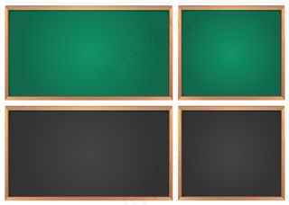 绿色和黑色的黑板