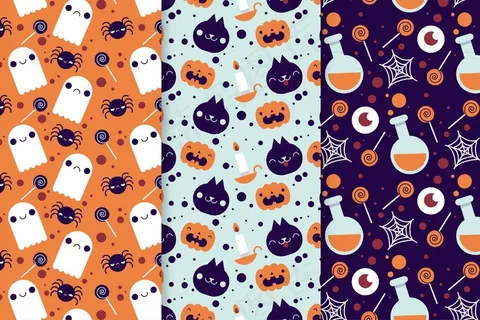 万圣节平面图案