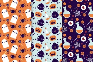 万圣节平面图案