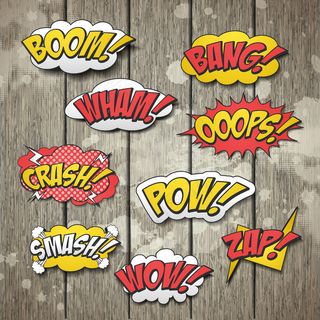 木质背景上设置生动多彩的卡通音效