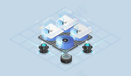 等距设计概念虚拟现实和增强现实。 等距设计概念虚拟现实和增强现实。