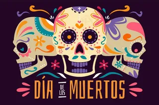 平面设计dia de muertos背景