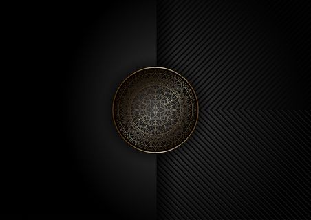 抽象背景与装饰曼荼罗设计