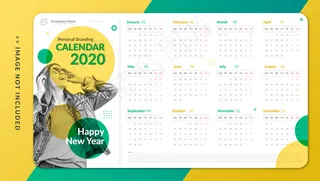 极简个人日历模板