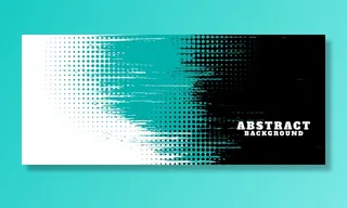 抽象粗糙纹理与半色调横幅banner设计