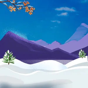 冬天冰天雪地冬装PSD分层主图