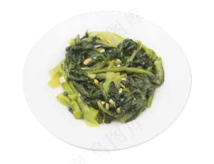 圆形盘子凉拌蔬菜