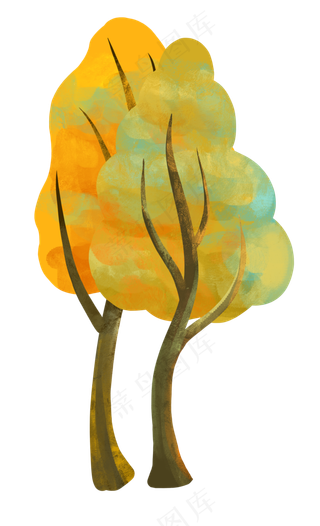 秋天秋色秋景树木树林