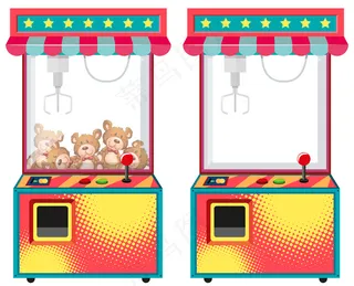 带玩偶的街机游戏机