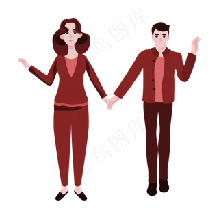 矢量免扣卡通人物