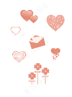 情人节装饰图案元素可商用元素