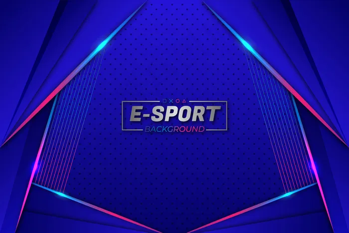 电子竞技背景蓝色风格eps,ai矢量模版下载