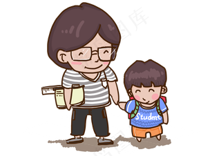 教师节卡通q版人物形象