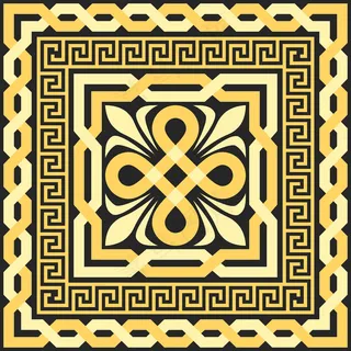 交错线的矢量黄金图案