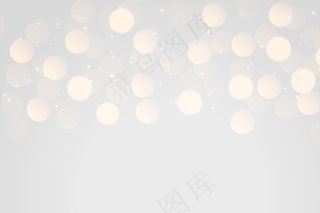 柔和的灰色(bokeh)散景灯光效果背景