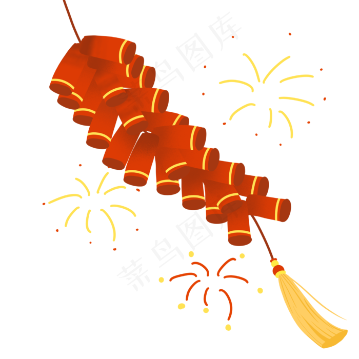 新年喜庆烟花炮竹(3000X3000(DPI:300))psd模版下载