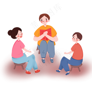 老师与学生互动人物