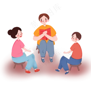 老师与学生互动人物