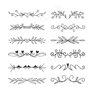 书法装饰分隔套